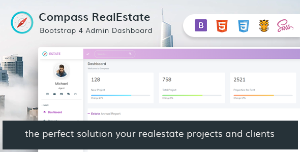 Compass | Real Estate Admin Dashboard Template