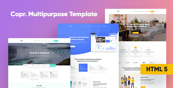 Copr Multipurpose Agency HTML Template