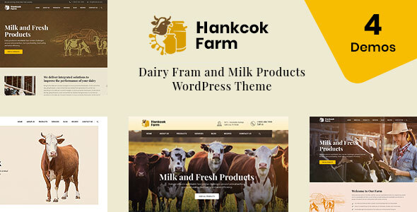 Hankcok – Dairy Farm WordPress Theme