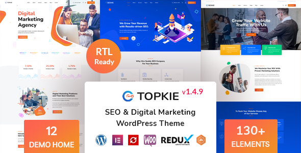 Topkie – SEO Marketing WordPress Theme