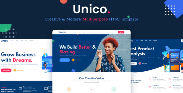 Unico – Multipurpose HTML Template