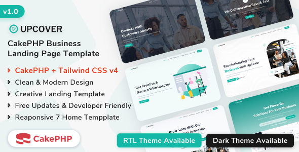 Upcover – CakePHP Business Landing Page Template